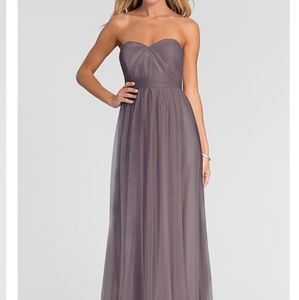 Jenny Yoo Annabelle Convertible Tulle Column Dress